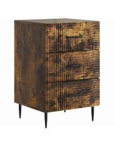 Armadio da Notte con cassetto Rovere Fumo 43 x 41 x 66,5 cm