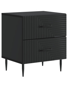 Armadio da Notte Nero 43 x 34,5 x 47,5 cm Legno ingegnerizzato