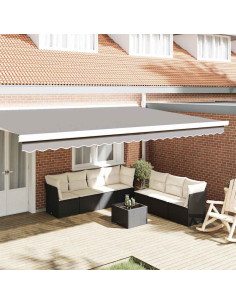 Tenda a Braccio Grigio chiaro 480 x 20 cm Tela