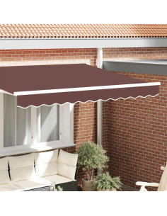 Tenda a Braccio Marrone 230 x 20 cm Tela