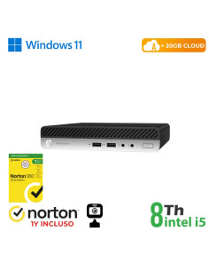 RINOVO Ultra Mini PC DM HP 400 G4 REFURBISHED i5-8X00T SODDR4 16GB SSD 256GB W11P No Dvd Grade A 1Y