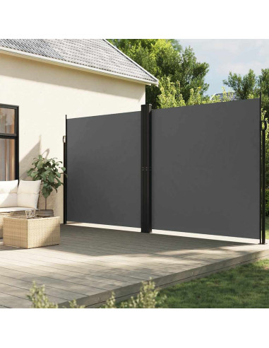 Tenda da Sole Laterale Retrattile Antracite 220x600 cm