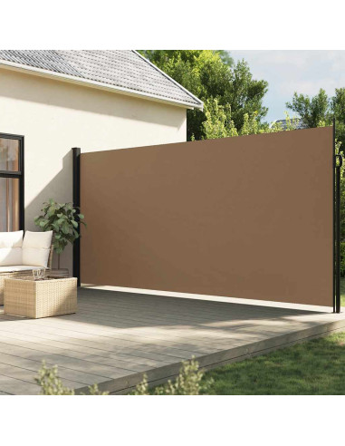 Tenda da Sole Laterale Retrattile Tortora 200x600 cm