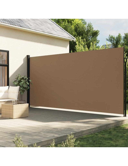 Tenda da Sole Laterale Retrattile Tortora 200x600 cm