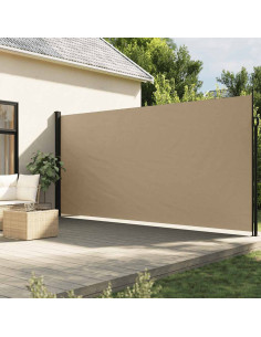 Tenda da Sole Laterale Retrattile Beige 220x500 cm