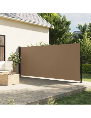 Tenda da Sole Laterale Retrattile Tortora 180x500 cm