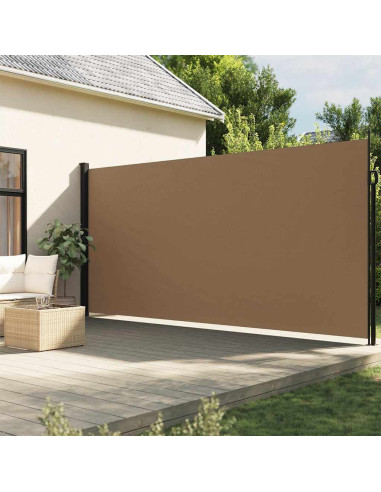 Tenda da Sole Laterale Retrattile Tortora 220x500 cm