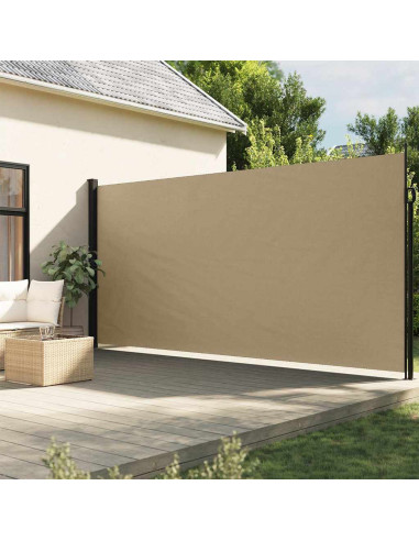 Tenda da Sole Laterale Retrattile Beige 200x500 cm