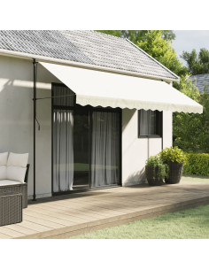 Tessuto di Ricambio per Mantovana da Tenda Strisce Crema 4 m