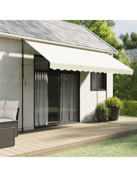 Tessuto di Ricambio per Mantovana da Tenda Strisce Crema 4 m