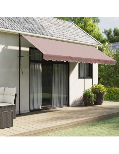 Tessuto di Ricambio per Mantovana da Tenda Strisce Marroni 4 m