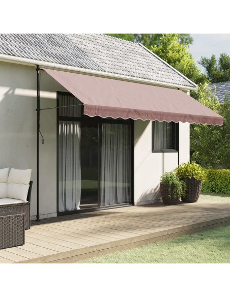 Tessuto di Ricambio per Mantovana da Tenda Strisce Marroni 4 m