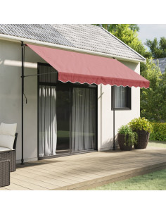 Tessuto di Ricambio per Mantovana da Tenda Strisce Bordeaux 3 m