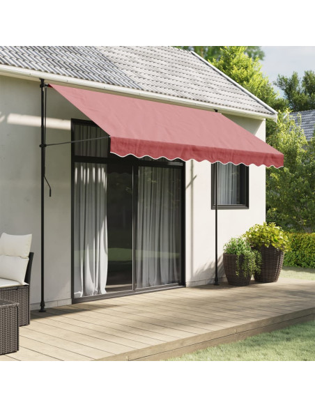 Tessuto di Ricambio per Mantovana da Tenda Strisce Bordeaux 3 m