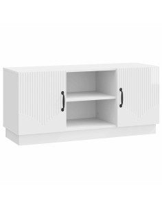Mobile TV Bianco Lucido 102 x 34,5 x 47 cm Legno ingegnerizzato
