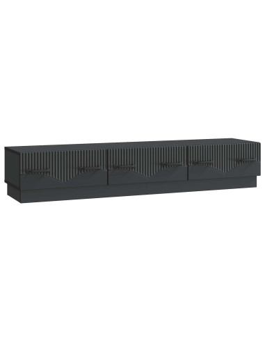 Mobile TV Nero 147 x 34,5 x 27 cm Legno ingegnerizzato