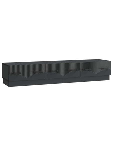 Mobile TV Nero 147 x 34,5 x 27 cm Legno ingegnerizzato