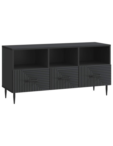 Mobile TV Nero 102 x 34,5 x 50 cm Legno ingegnerizzato