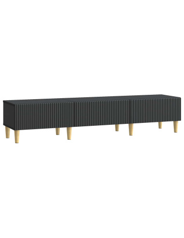 Mobile TV Nero 147 x 34,5 x 30 cm Legno ingegnerizzato