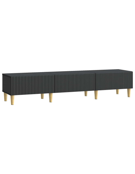 Mobile TV Nero 147 x 34,5 x 30 cm Legno ingegnerizzato