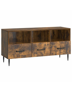 Mobile TV Rovere Fumo 102 x 34,5 x 50 cm Legno ingegnerizzato