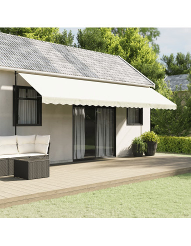 Tessuto di Ricambio per Mantovana da Tenda Strisce Crema 6 m