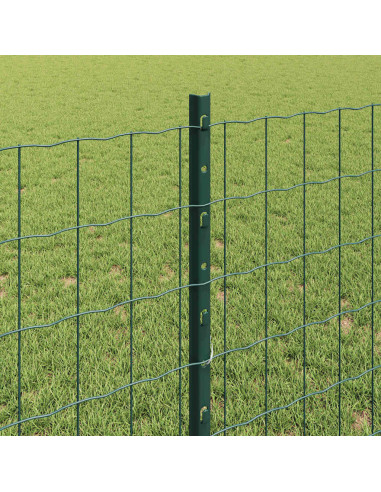 Recinzione con Posto Verde 0,8 x 25 m Acciaio e PVC
