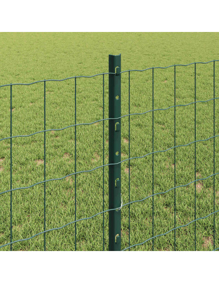 Recinzione con Posto Verde 0,8 x 25 m Acciaio e PVC