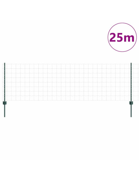 Recinzione con Posto Verde 0,8 x 25 m Acciaio