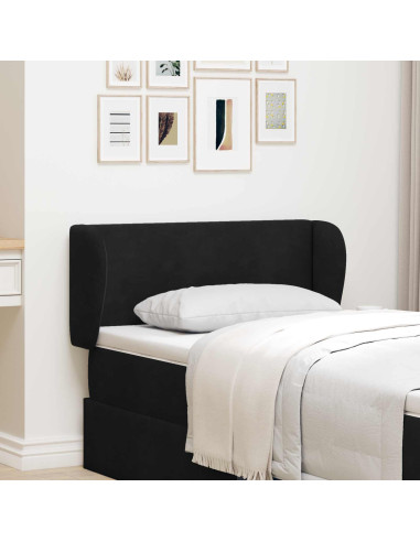 Orecchia della Testata Nero 40 x 23 x 6 cm Velluto