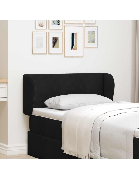 Orecchia della Testata Nero 40 x 23 x 6 cm Velluto