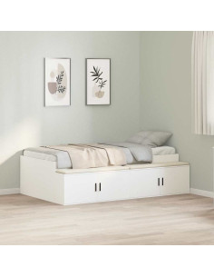 Struttura del letto Bianco 90 x 190 cm Legno multistrato