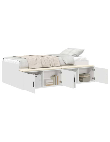 Struttura del letto Bianco 90 x 190 cm Legno multistrato