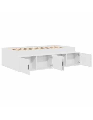Struttura del letto Bianco 90 x 190 cm Legno multistrato