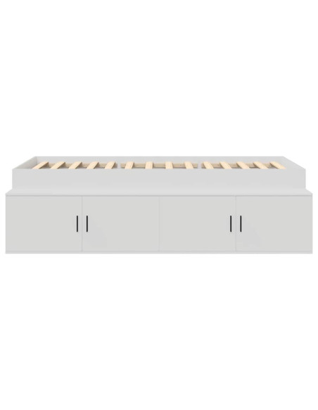 Struttura del letto Bianco 90 x 190 cm Legno multistrato