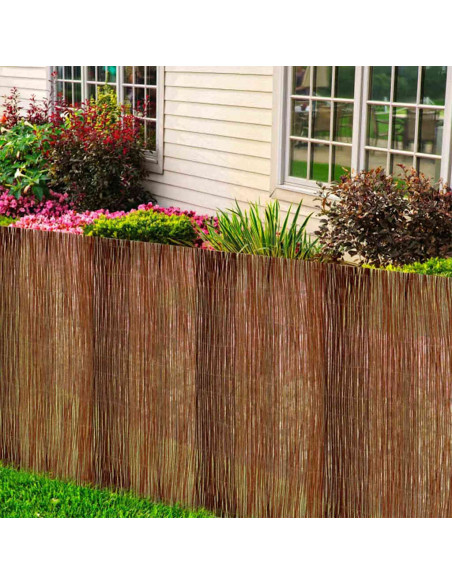 Recinzione in Willows Naturale 160 x 500 cm Salice