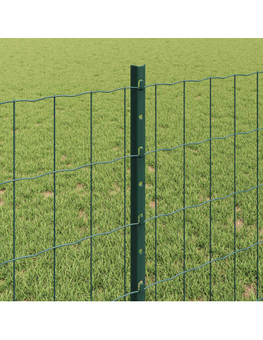 Recinzione con Posto Verde 0,8 x 25 m Acciaio e PVC