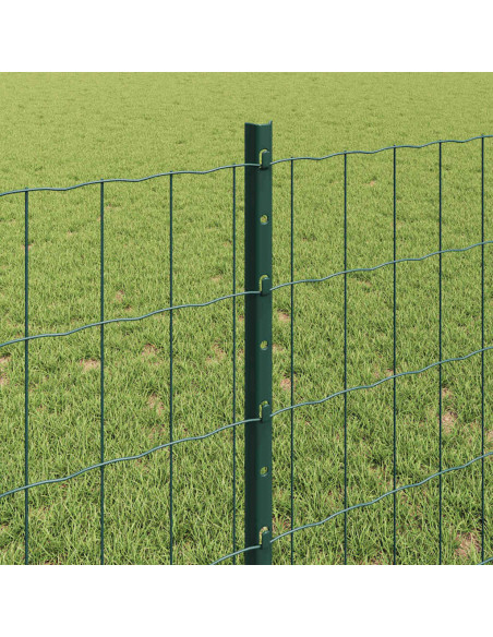 Recinzione con Posto Verde 0,8 x 25 m Acciaio e PVC