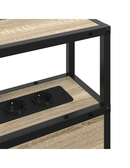 Testata contenitore rovere sonoma 200 cm Legno multistrato