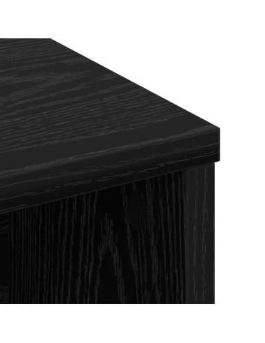 Testata del letto con testiera Rovere Nero 100 x 19 x 103,5 cm