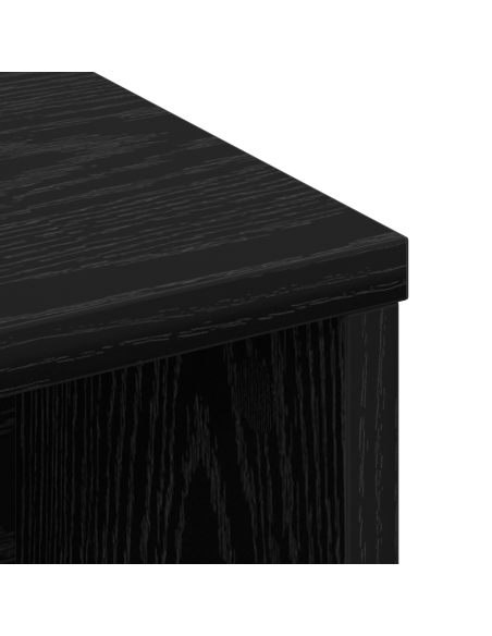 Testata del letto con testiera Rovere Nero 100 x 19 x 103,5 cm