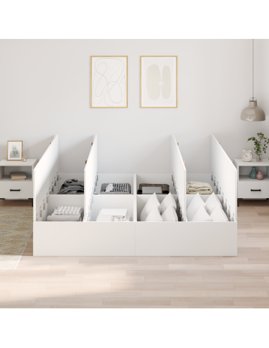 Struttura letto con contenitore Bianco 180 x 200 cm