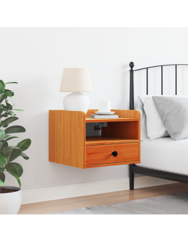 Comodino con cassetto Marrone cerato 38 x 36 x 29,5 cm
