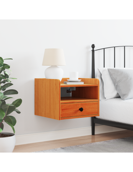 Comodino con cassetto Marrone cerato 38 x 36 x 29,5 cm