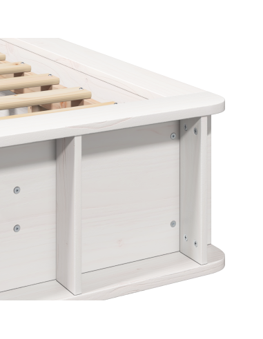 Struttura del letto Bianco 80 x 200 cm Pino massello