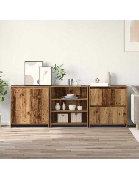 Credenza 3 pcs Legno vecchio 70 x 41 x 75 cm Legno multistrato