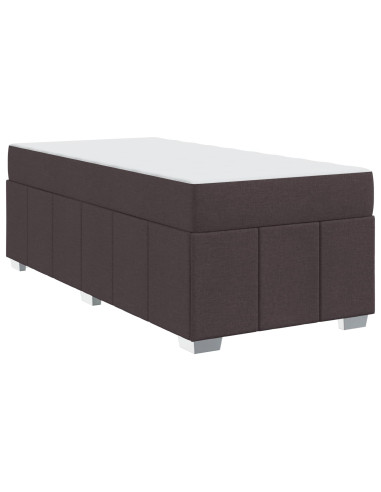 Struttura del letto Marrone Scuro 100 x 200 cm Tessuto
