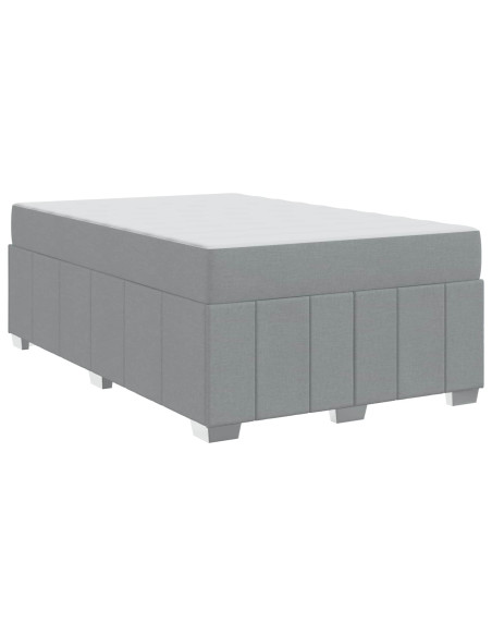 Struttura del letto Grigio chiaro 120 x 200 cm Tessuto
