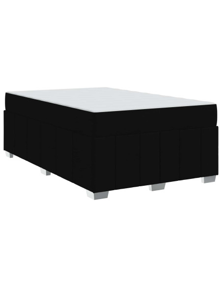 Struttura del letto con materasso Nero 120 x 200 cm Tessuto