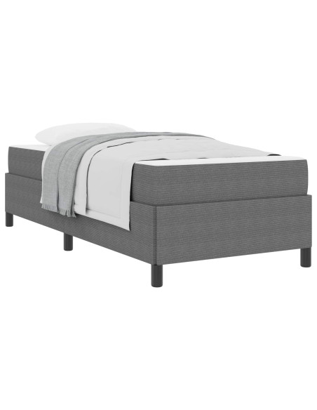 Struttura del letto Grigio chiaro 90 x 200 cm Tessuto